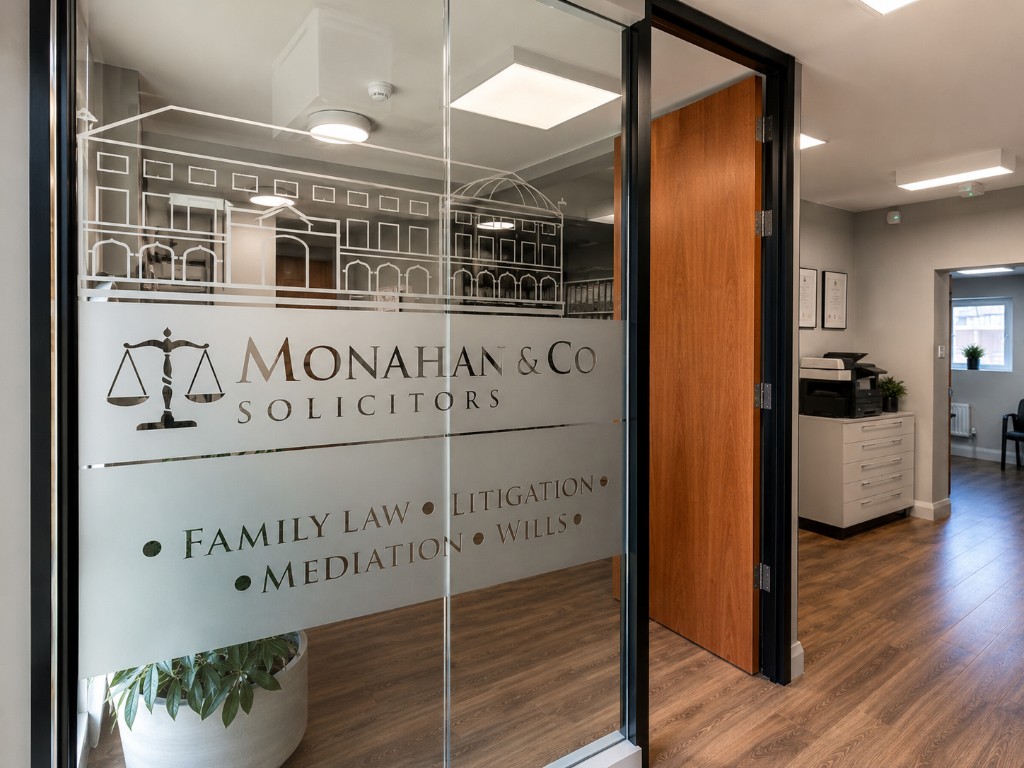 Monahan & Co Solicitors office entrance on John Street, Drogheda